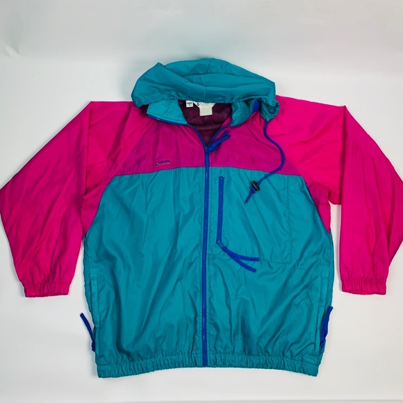 columbia colorblock windbreaker